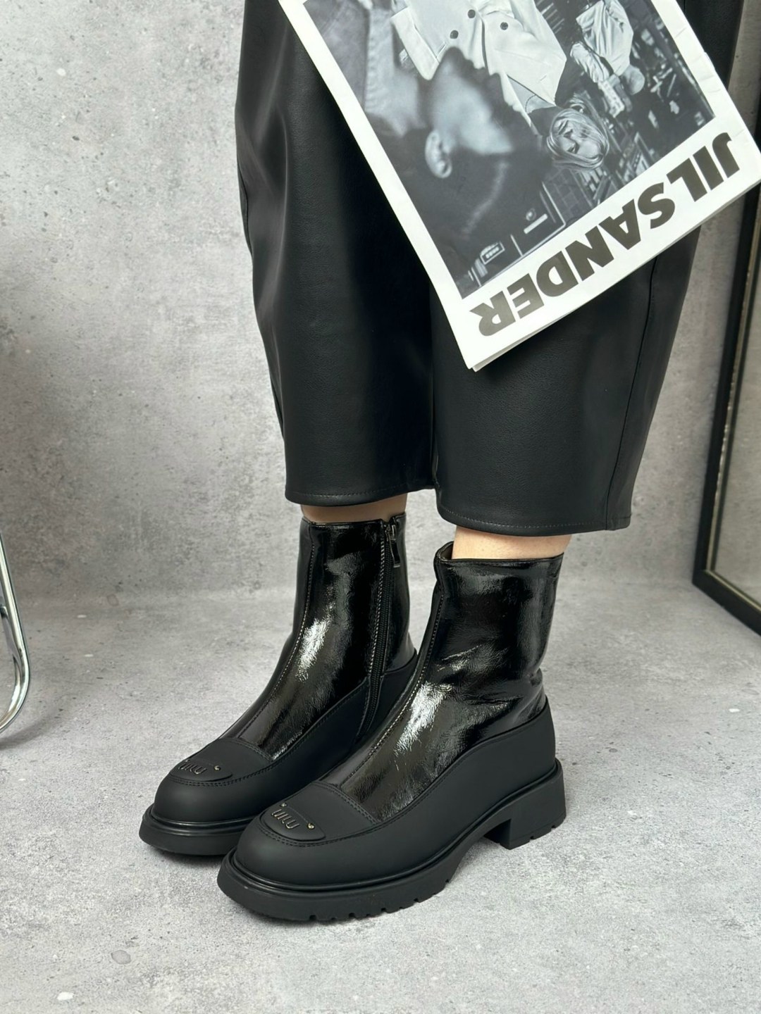 ,ботинки женские,лакированные ботинки, женская,модные ботинки