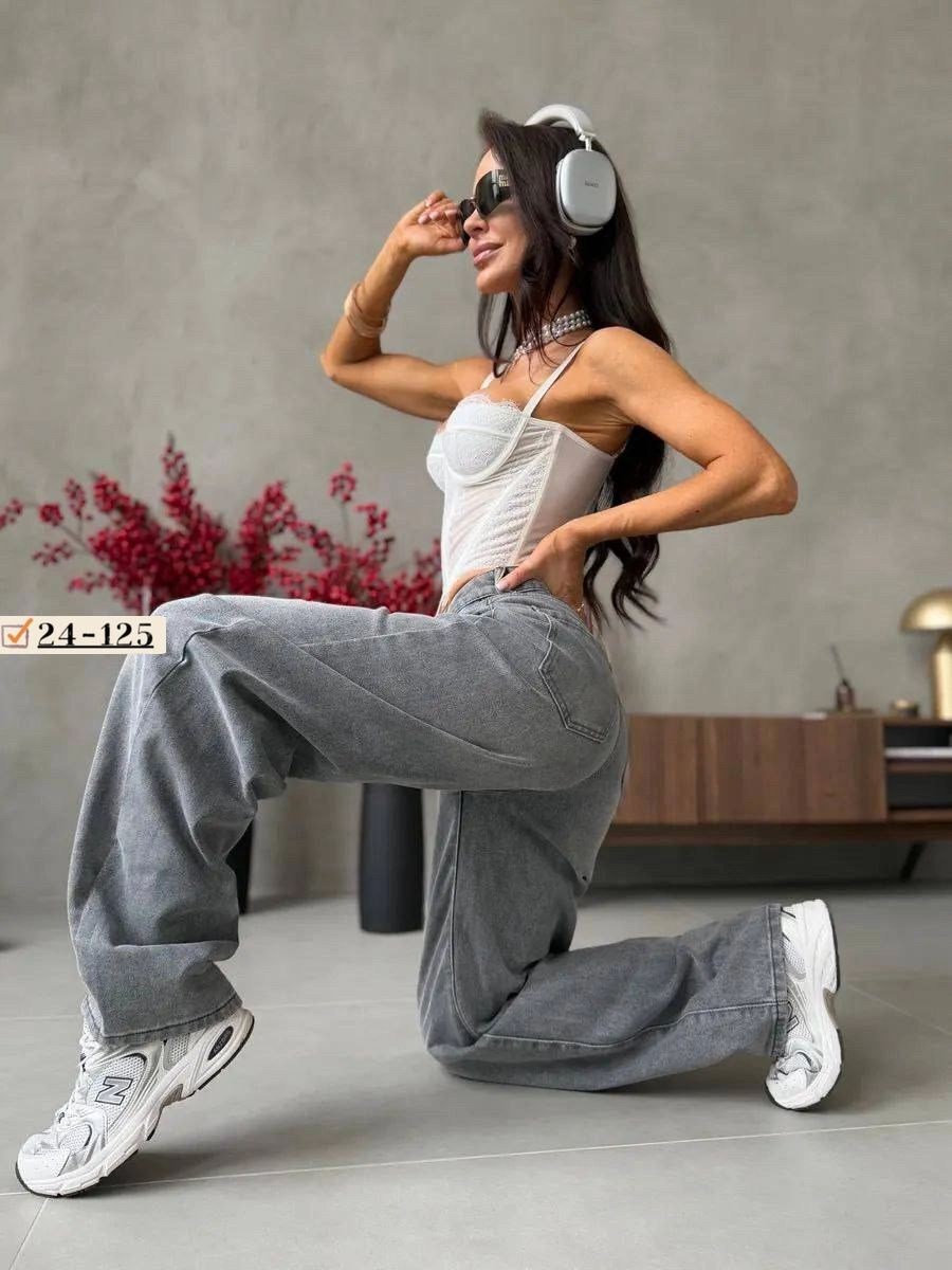 джинсы женские широкие,джинсы широкие,джинсы женские палаццо,серые широкие джинсы,женские джинсы