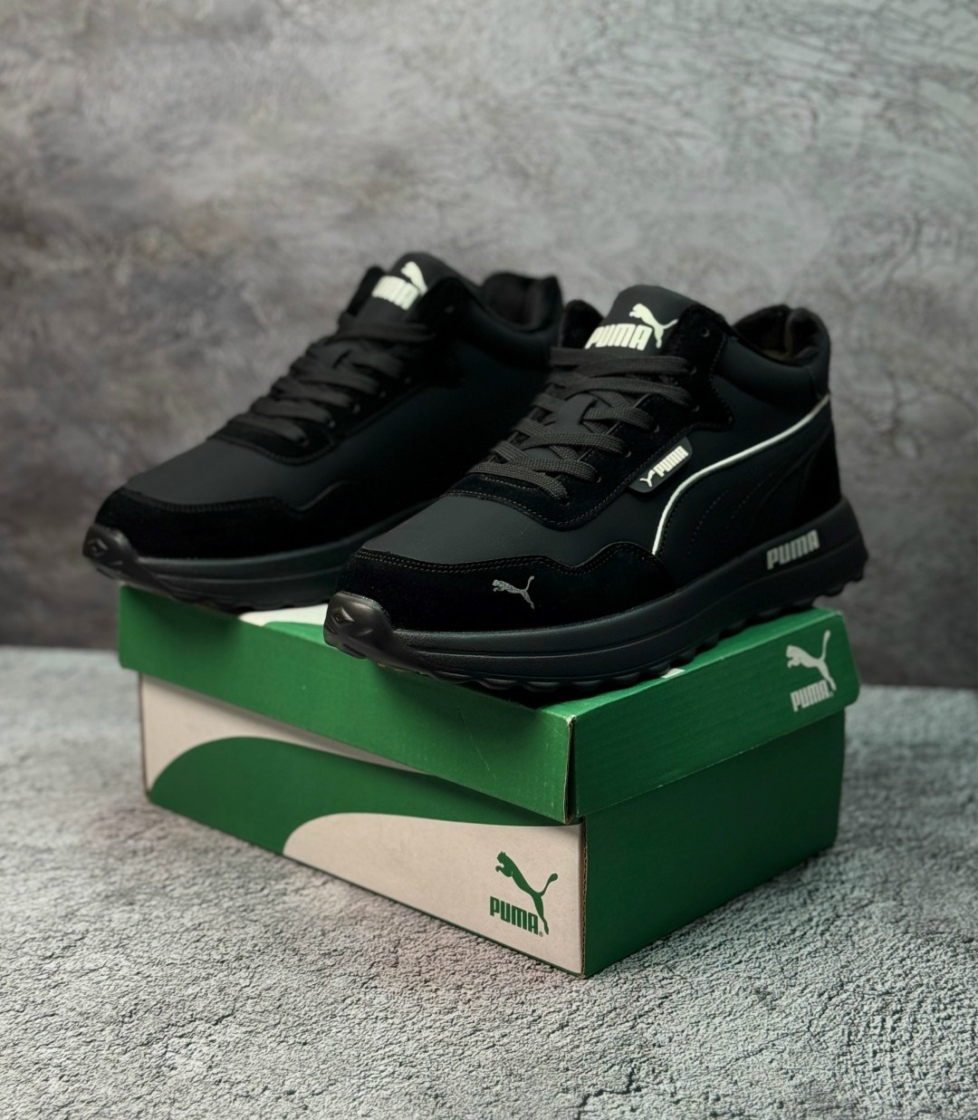 мужские кроссовки puma,зимние кроссовки puma,кроссовки puma,зимние кожаные кроссовки мужские пума,кроссовки мужские зимние с мехом puma