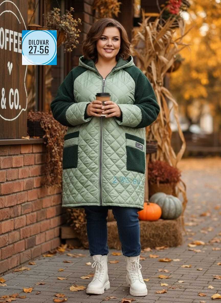 демисезонная куртка,куртка женская,женская куртка большого размера,куртка демисезонная женская больших размеров,комбинированное пальто