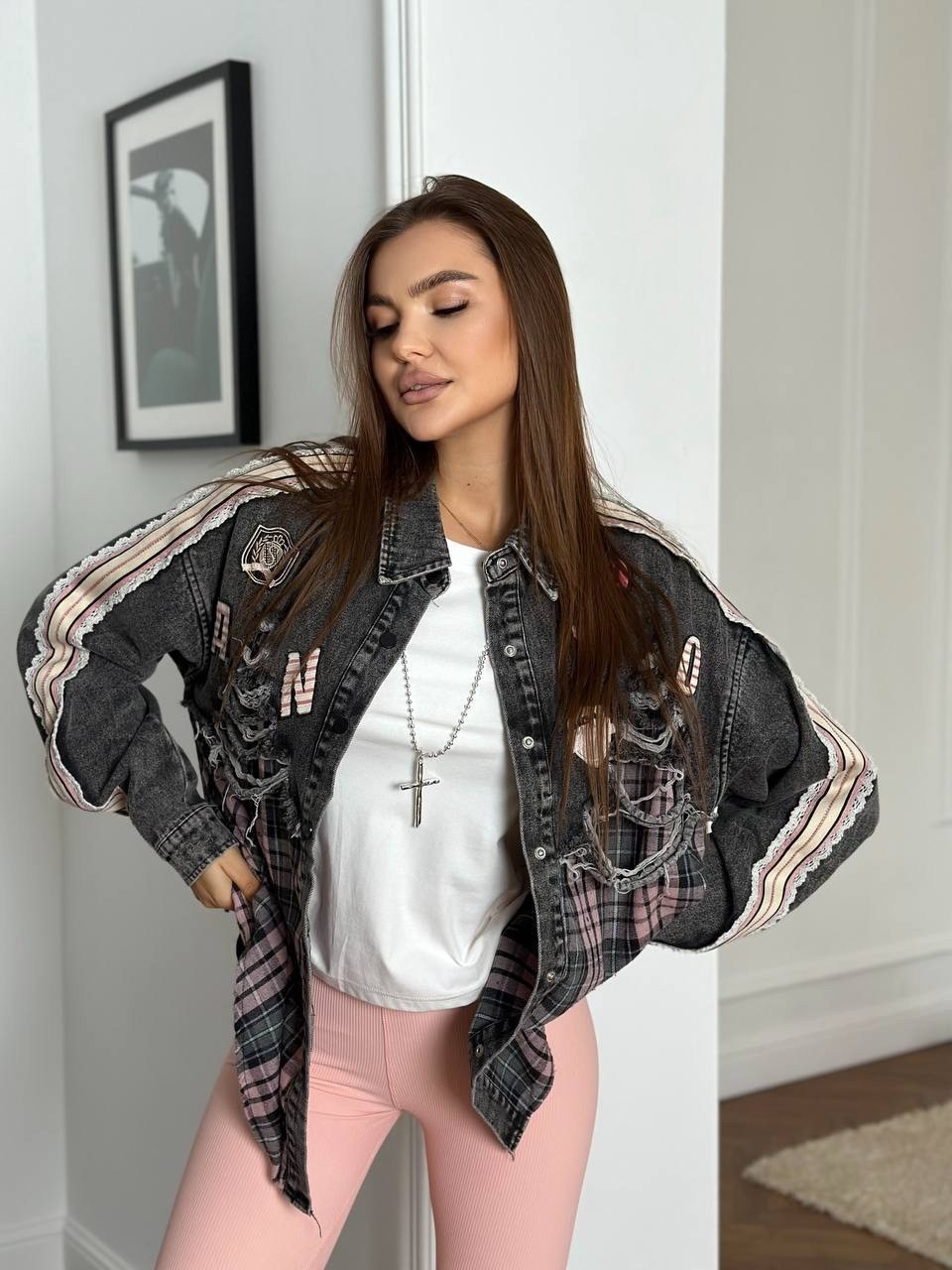 стильная рубашка,рубашка в клетку женская,куртка женская,рубашка женская