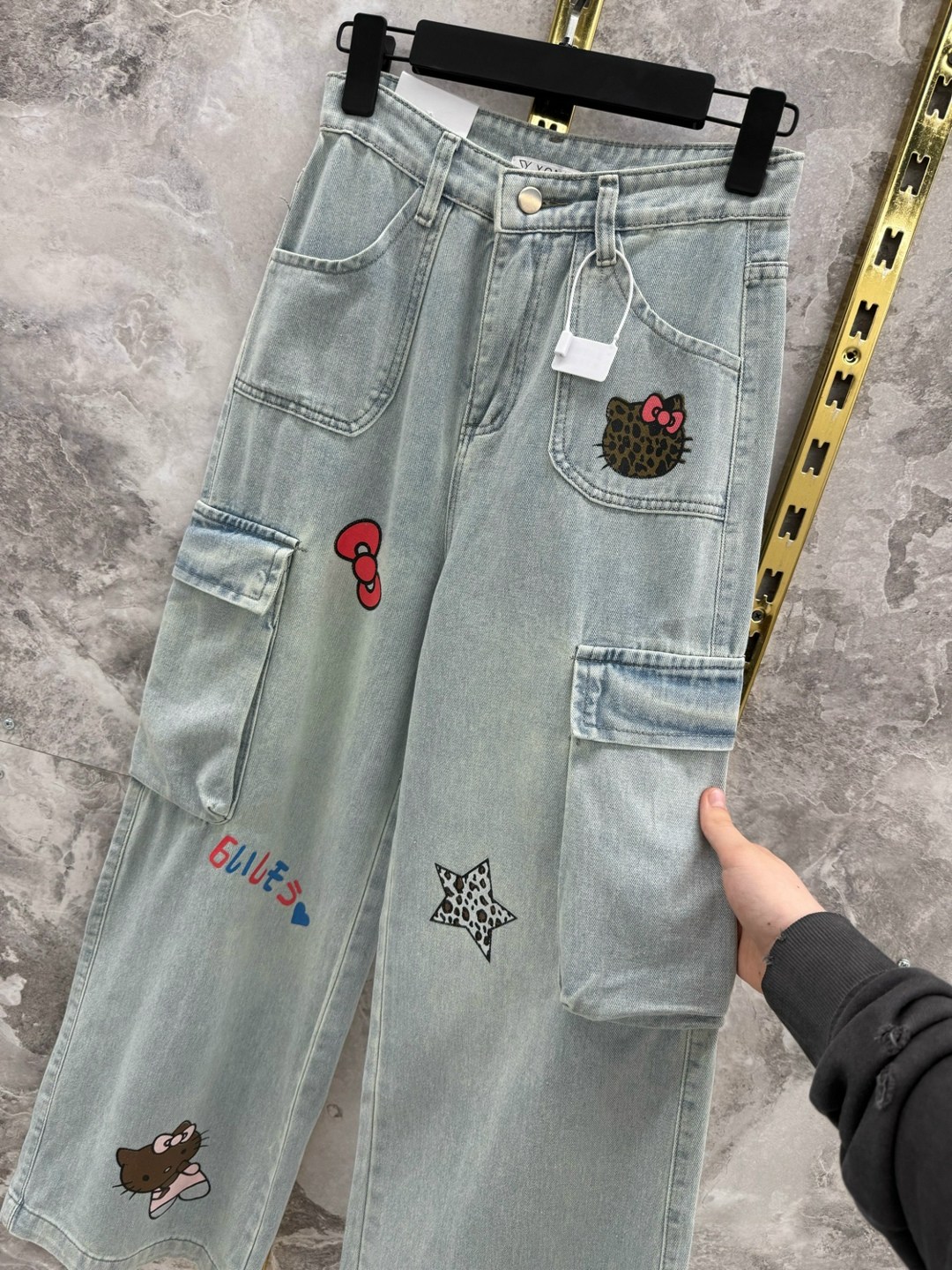 джинсовые брюки,брюки джинсы,женские джинсы,джинсы с принтом,джинсы повседневные