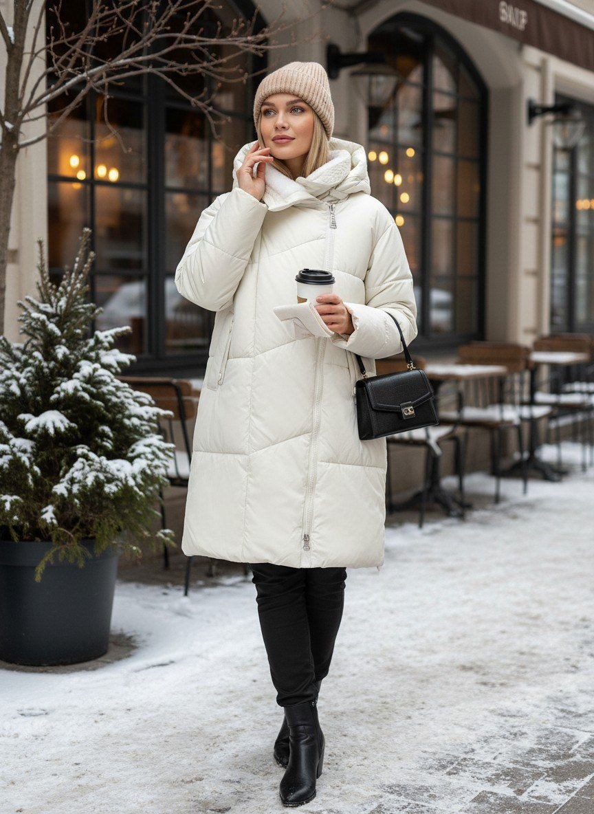 monomir пуховик женский,пуховик зимний длинный с капюшон,пуховик,женские пуховики,пальто зимнее