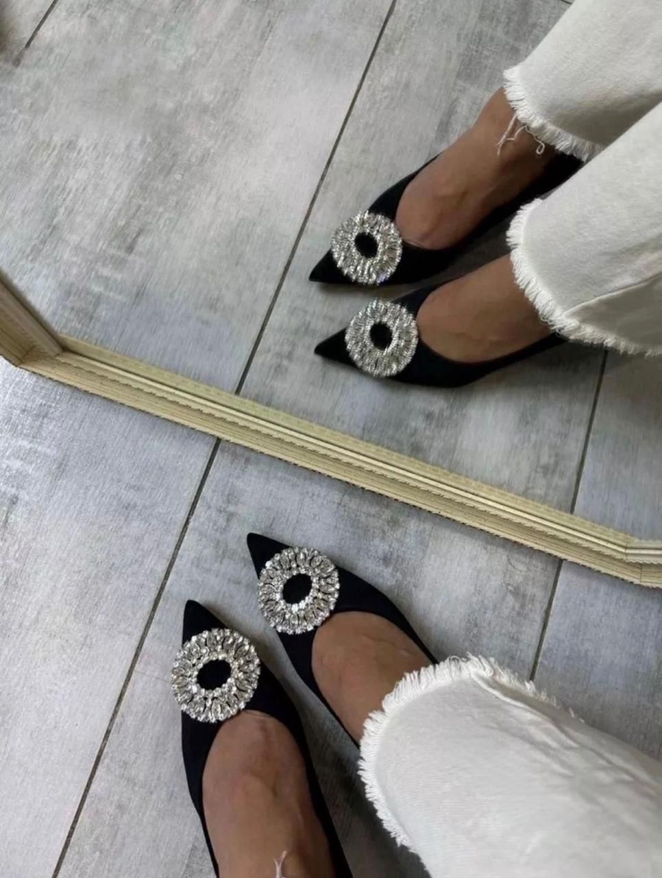 туфли женские,туфли со стразами и бантом,модные туфли, женская,туфли на каблуке со стразами