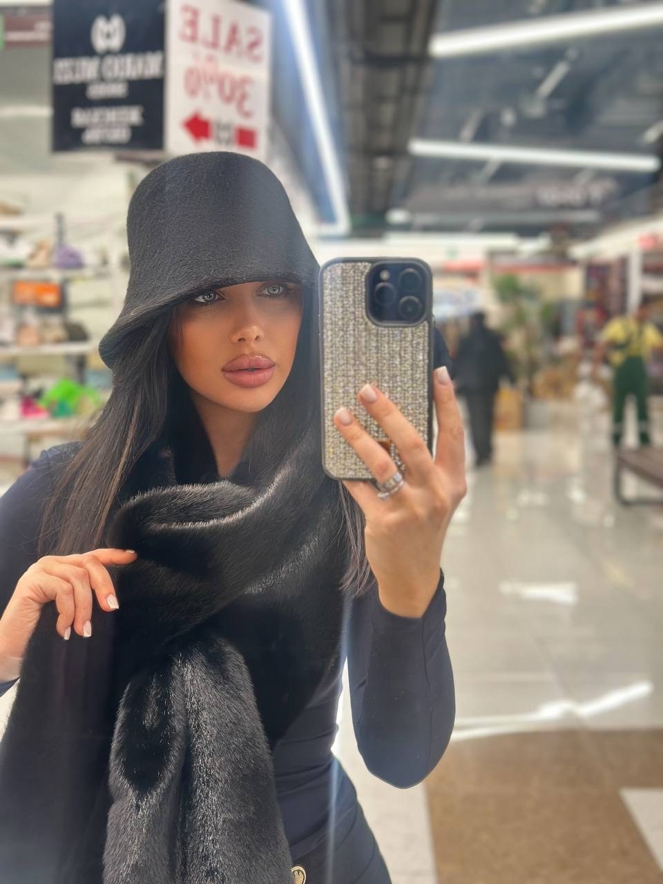 панама женская меховая,лана баранова,шарф женские,панама меховая,шапка и шарф женская