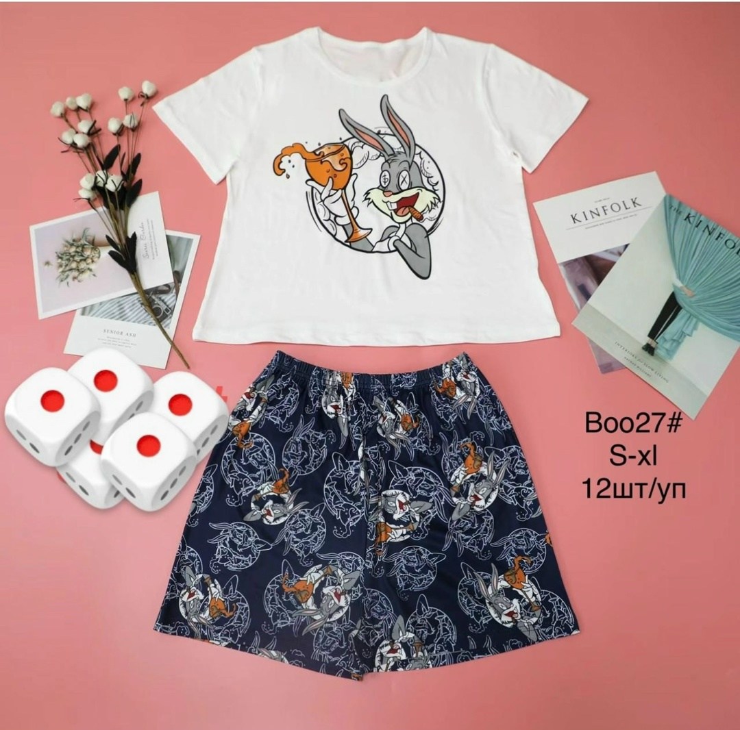 пижама с багз банни женская,пижама женская,домашняя одежда пижама,пижама багз банни,пижама комплект