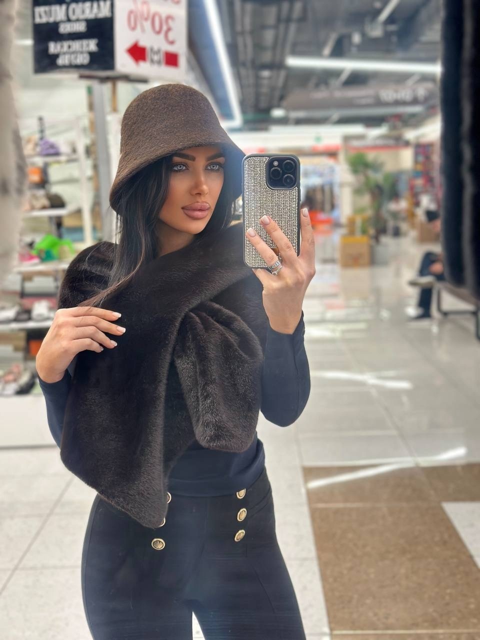 панама женская меховая,лана баранова,шарф женские,панама меховая,шапка и шарф женская