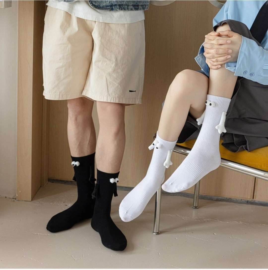 парные носки с ручками,носки с ручками,парные носки,носки с магнитами,длинные носки