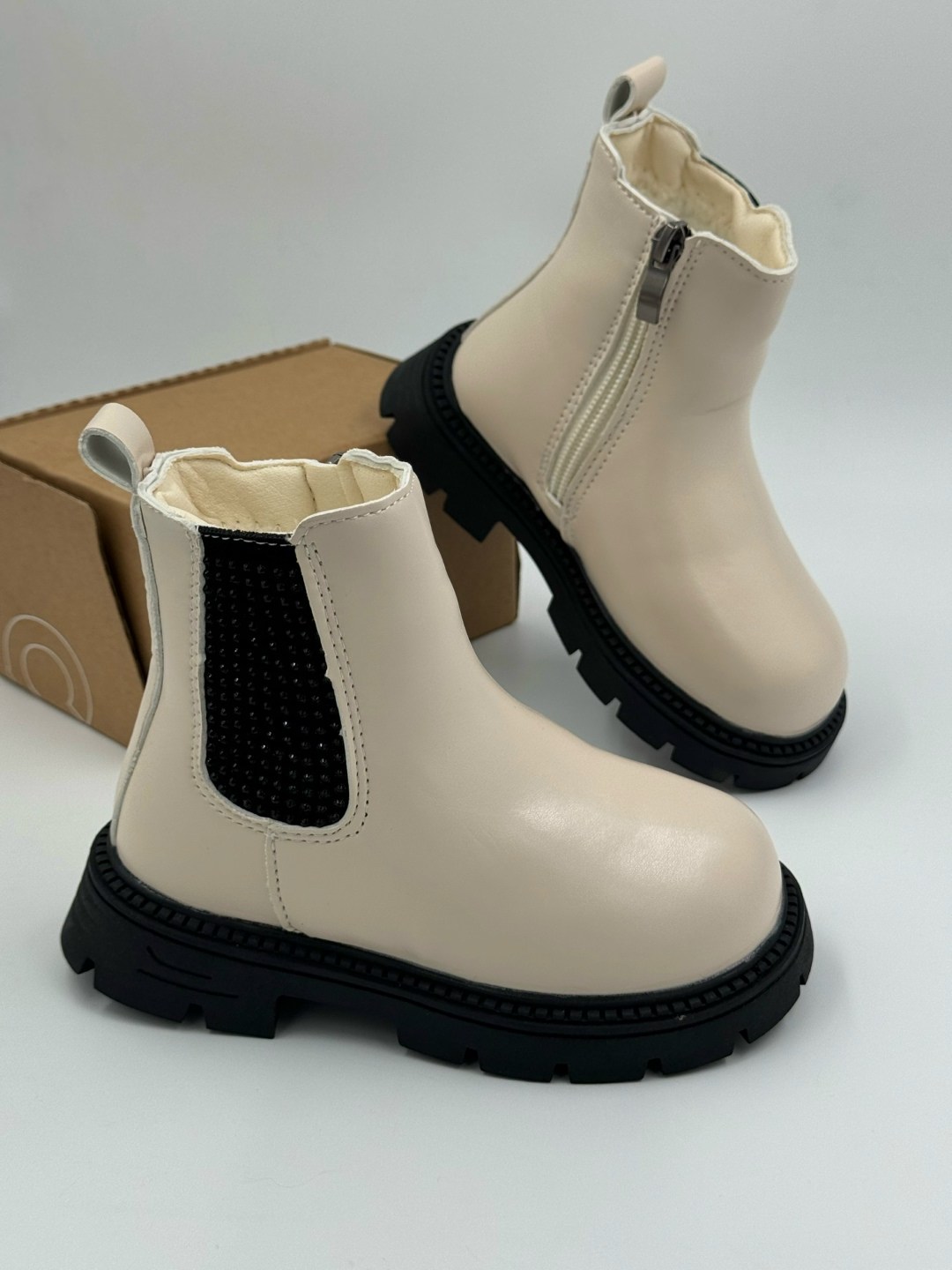 ,детские ботинки,ботинки челси бежевые,детские полусапожки,ботинки челси