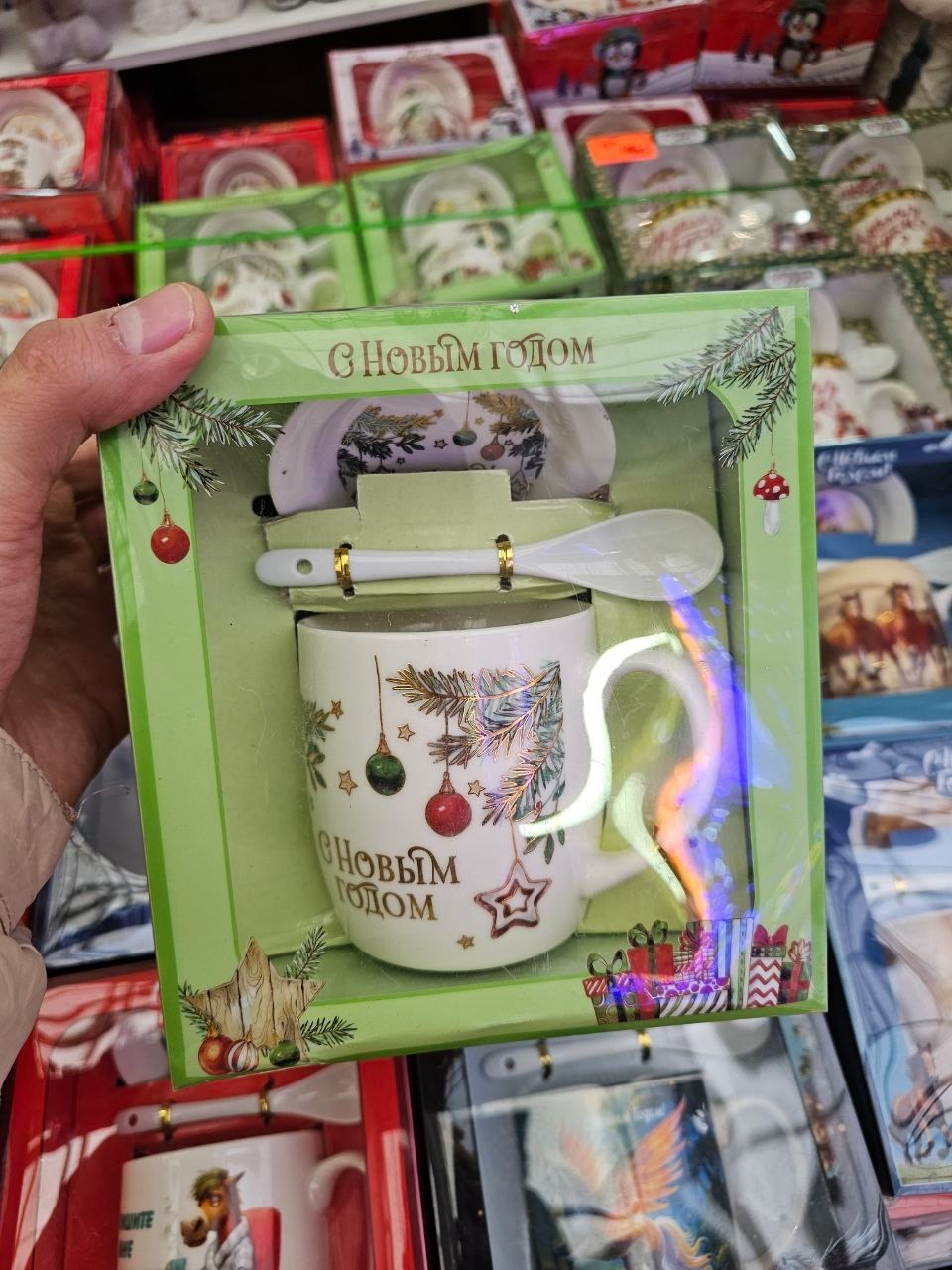новогодние подарочные наборы,набор новогодних кружек,новогодние наборы,новогодние кружки,кружка новогодняя подарочная