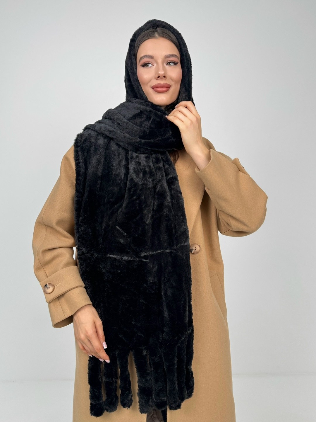 шарф женские,шарф меховой,шарфы для женщин,шарф,черный шарф