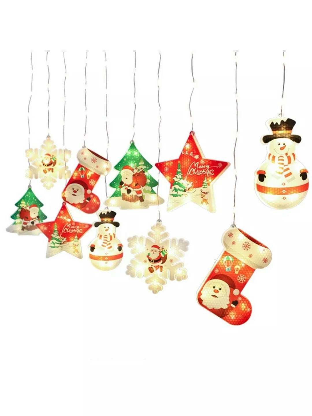 гирлянда звезда-луна светодиодная 3х1м/новогодняя,светодиодная гирлянда пышные наконечники,гирлянда светящаяся,гирлянда для украшения,светодиодная новогодняя гирлянда