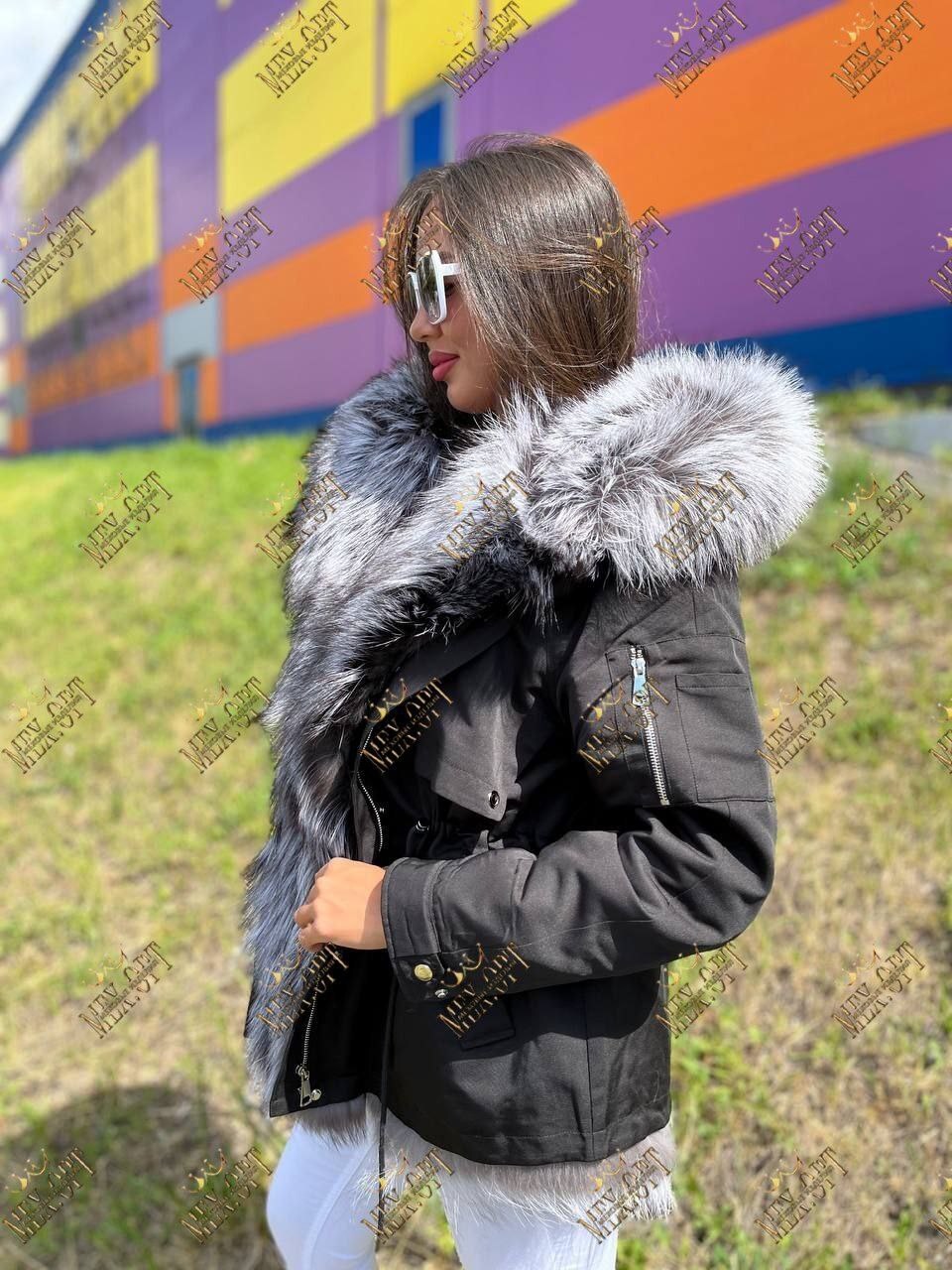 парка с натуральным мехом чернобурки,парка с мехом чернобурки "скарлетт" черная,парка с мехом чернобурки,парки с чернобуркой женские,парка с натуральным мехом