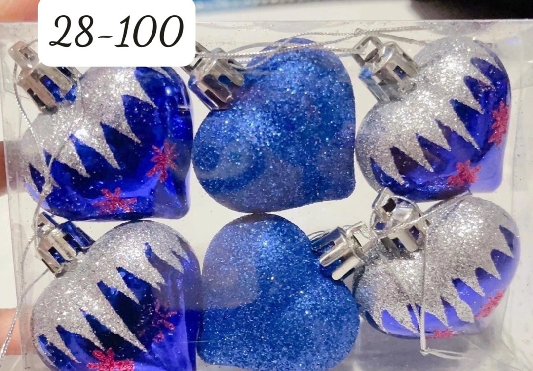 набор елочных игрушек сердца,елочная игрушка клубничка,набор елочных украшений,елочная игрушка сердца набор 6 шт,наборе елочных игрушек