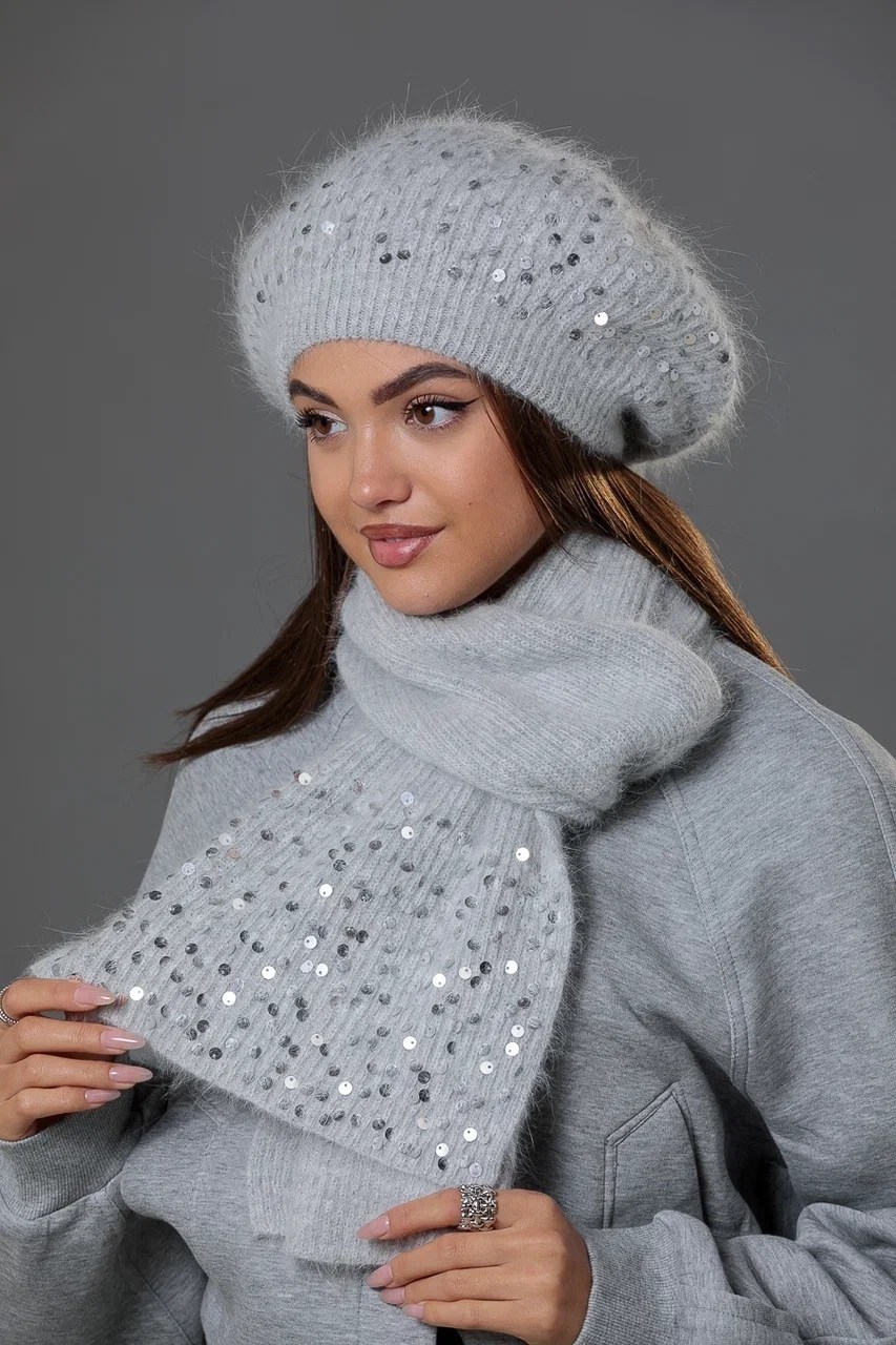 берет,модные береты,вязаные береты,женский берет,комплект шапки