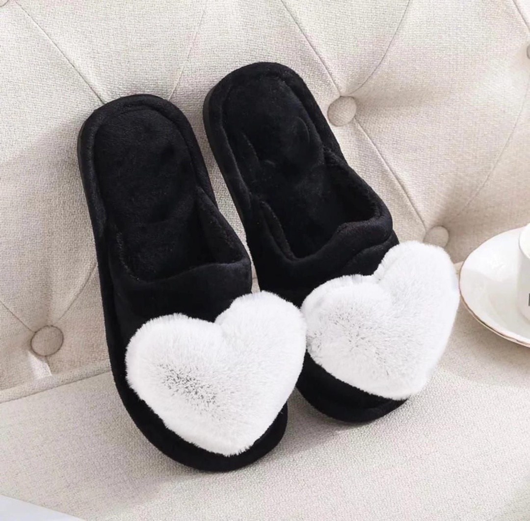 тапочки с сердечками,женские домашние тапочки,тапочки домашние,,тапочки теплые