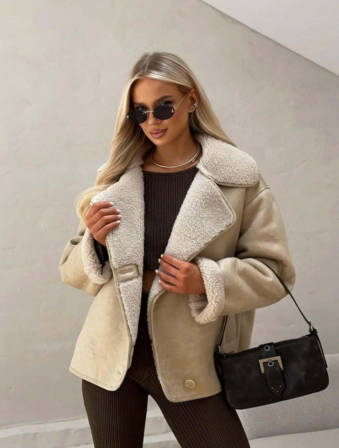 дубленка зимняя оверсайз,дубленка оверсайз,дубленка авиатор женская,дубленка женская,дубленка искусственная