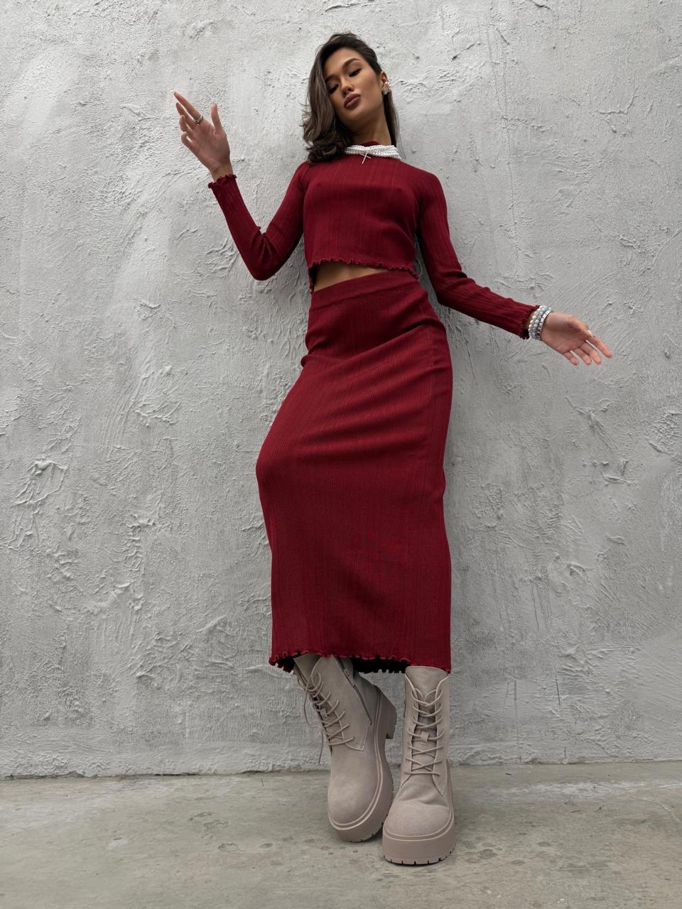 трикотажные костюмы с юбкой,трикотажные костюмы,вязаный костюм с юбкой,костюм с юбкой макси,юбка лапша длинная