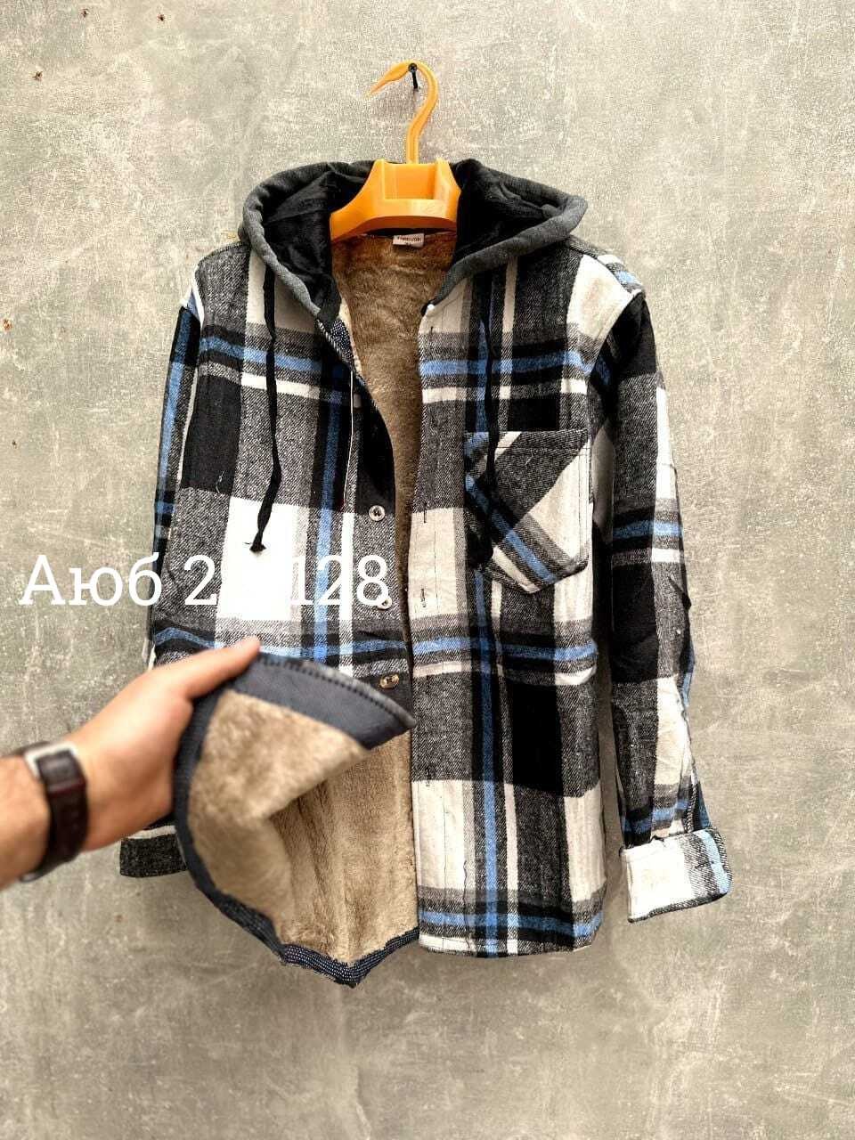 рубашка теплая,рубашка в клетку с капюшоном,рубашка с капюшоном,рубашка теплая в клетку,клетчатая рубашка с капюшоном