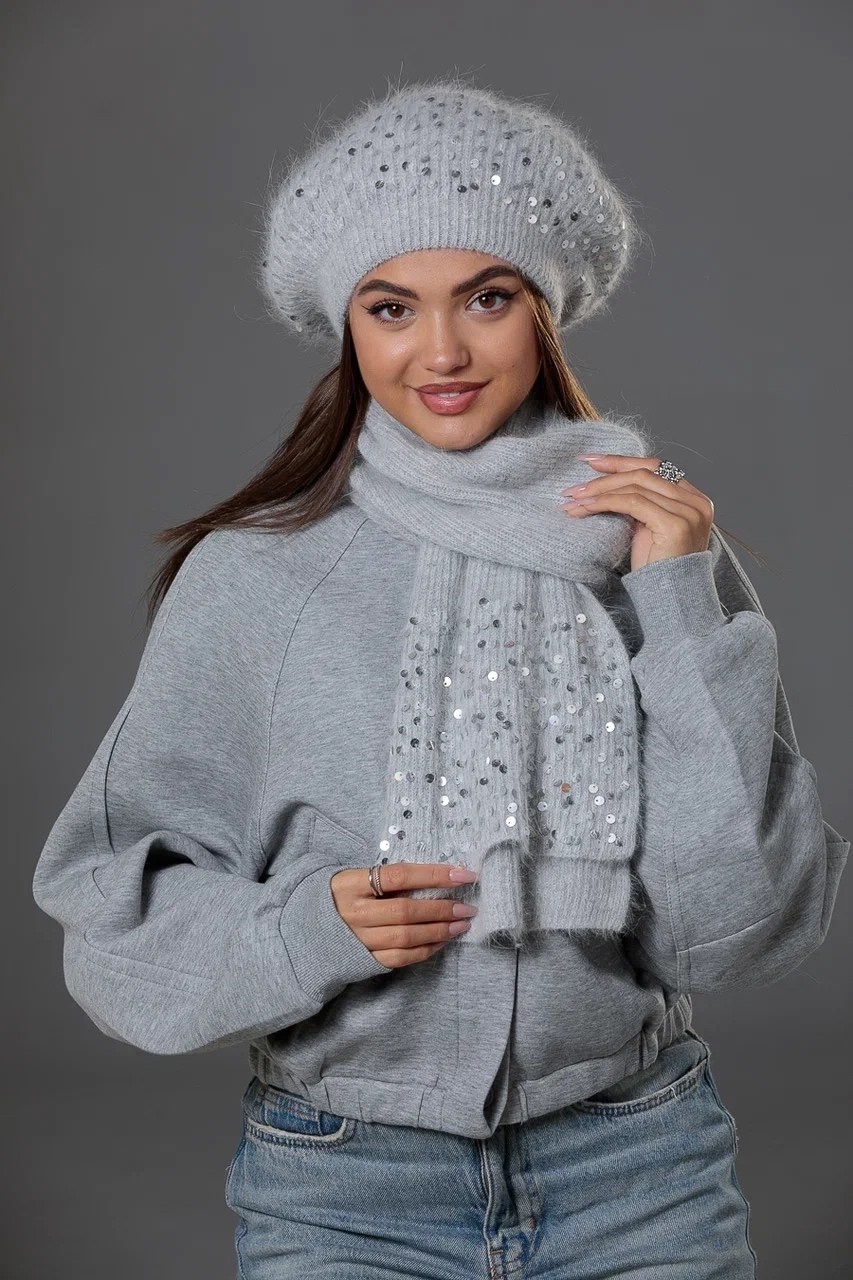 берет,модные береты,вязаные береты,женский берет,комплект шапки