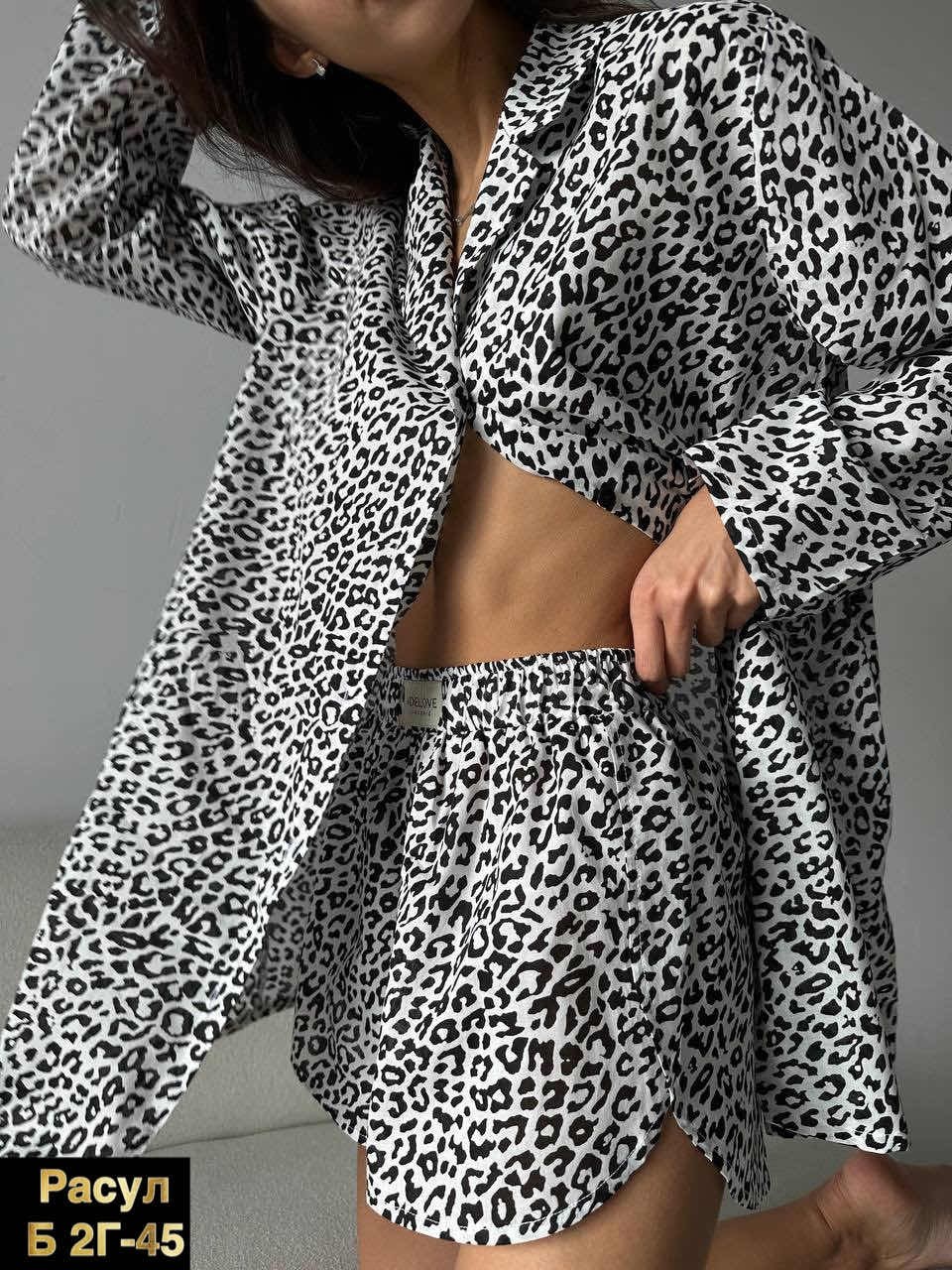 пляжный костюм леопардовый,леопардовые костюмы,пижама женская,пижамы леопардовый,пижама леопард