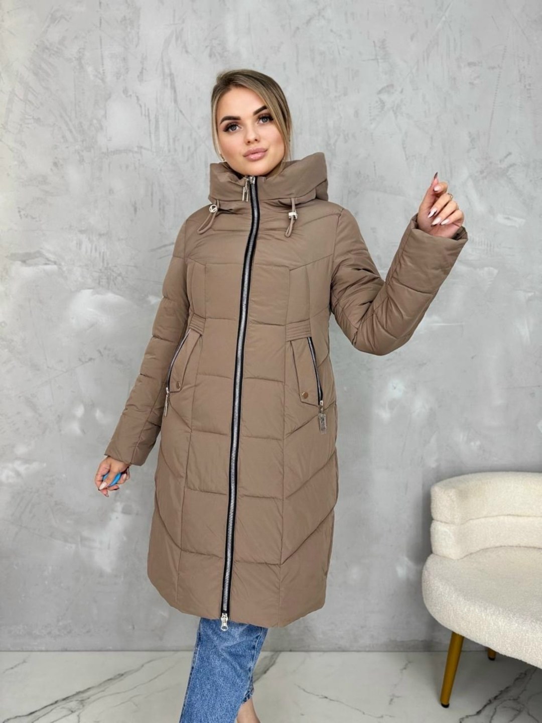 женская зимняя куртка,зимние куртки,куртка женская,демисезонная куртка,удлиненная куртка