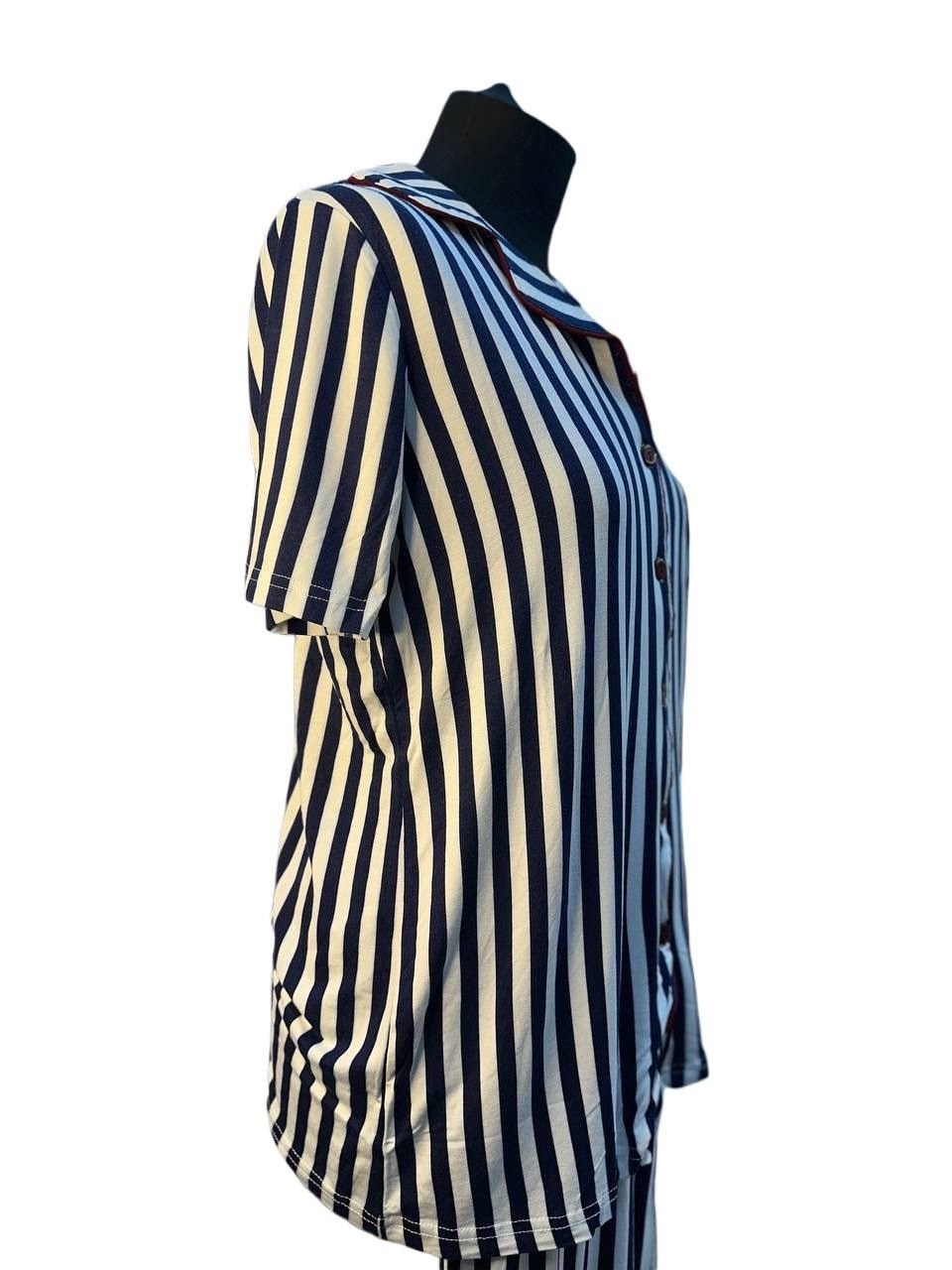 женская пижама,пижама в полоску,пижама комплект,пижама для женщин,пижама женская в полоску