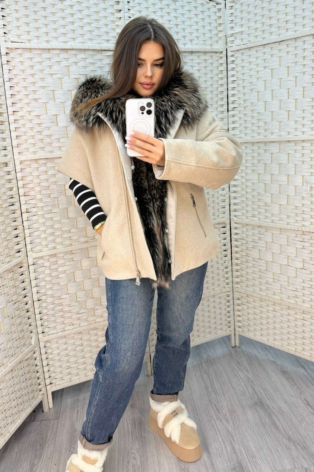 пальто с мехом,модная куртка,парка с мехом,куртка с мехом,зимняя парка с натуральным мехом