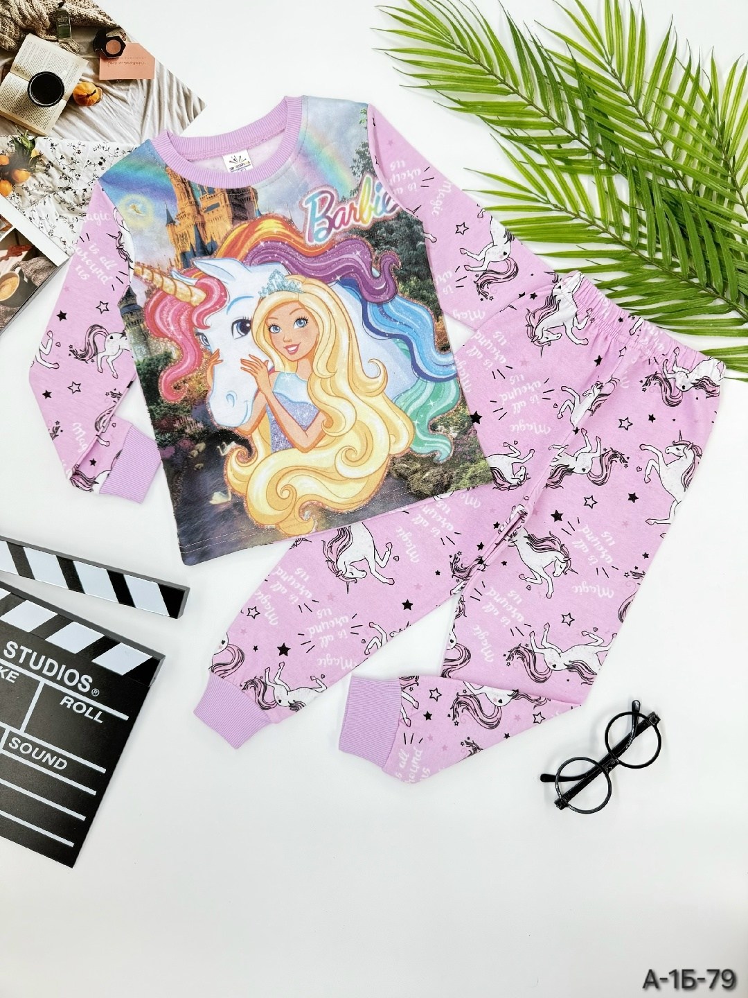 пижама для девочек,детская пижама,детская пижама для девочек,комплект пижама,пижама с единорогами
