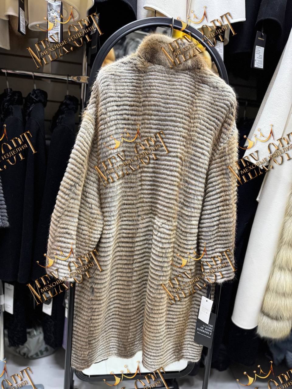 вязаная норка,меховое пальто,вязаная шуба,норковое пальто на трикотажной основе,пальто из меха норки