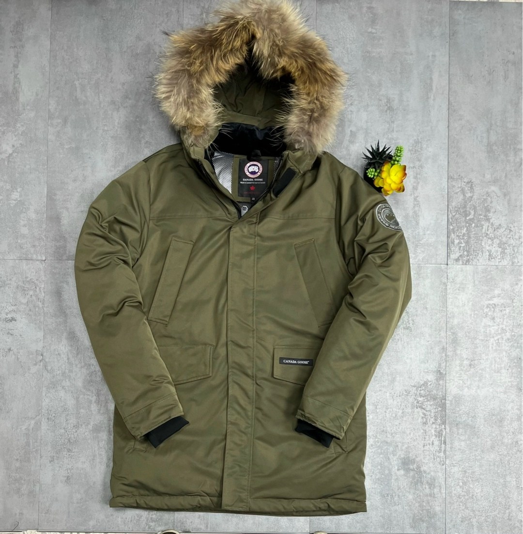 пуховик канада гус хаки,мужские пуховики canada goose,куртка зимняя canada goose,зимние куртки,мужская куртка парка