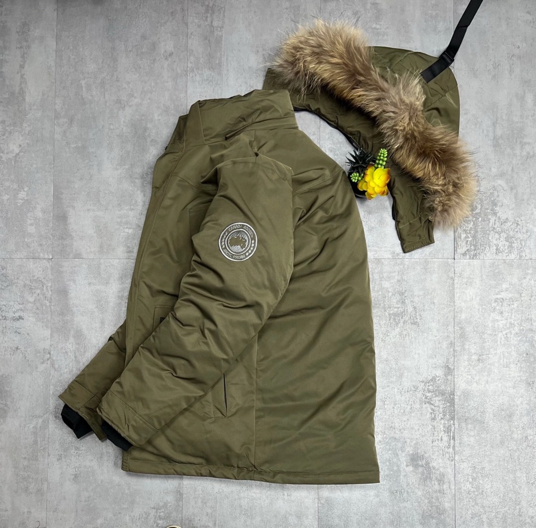 пуховик канада гус хаки,мужские пуховики canada goose,куртка зимняя canada goose,зимние куртки,мужская куртка парка