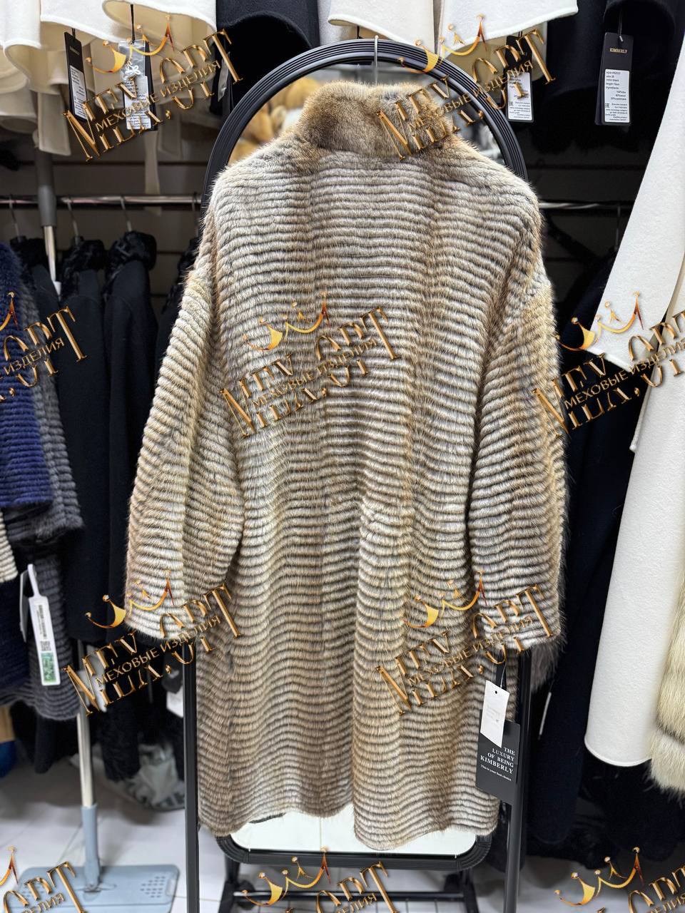 вязаная норка,меховое пальто,вязаная шуба,норковое пальто на трикотажной основе,пальто из меха норки