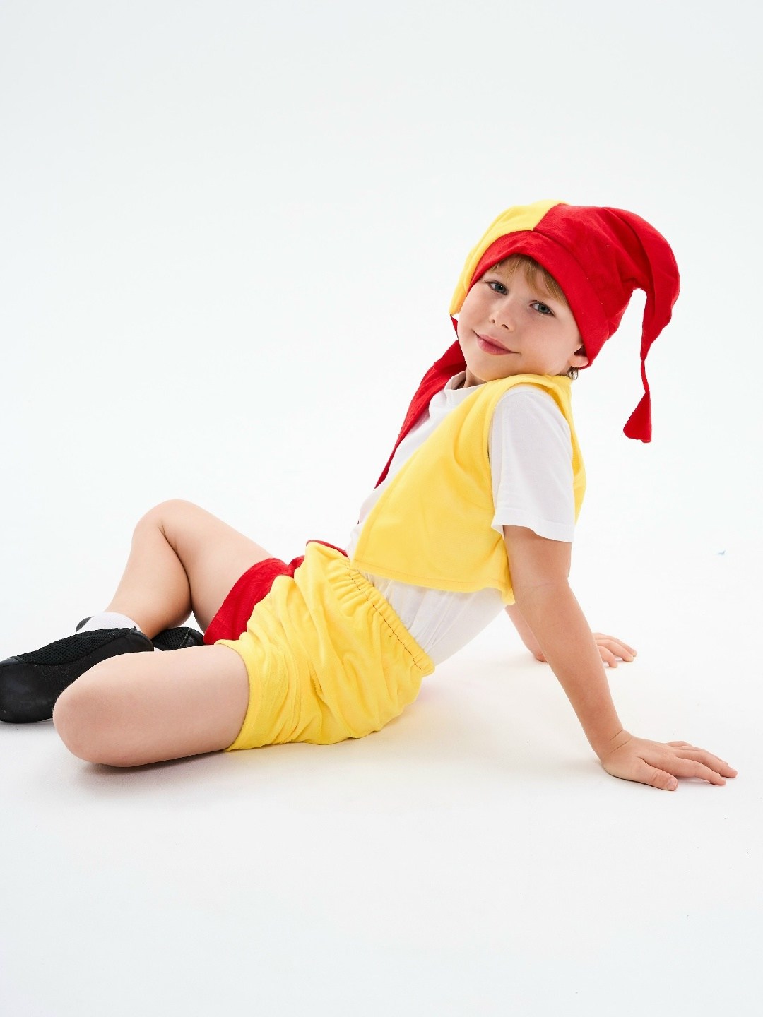 карнавальный костюм скоморох,костюм петрушки скомороха батик,костюм скоморох,карнавалия костюм петрушки,карнавальный костюм детский скоморох