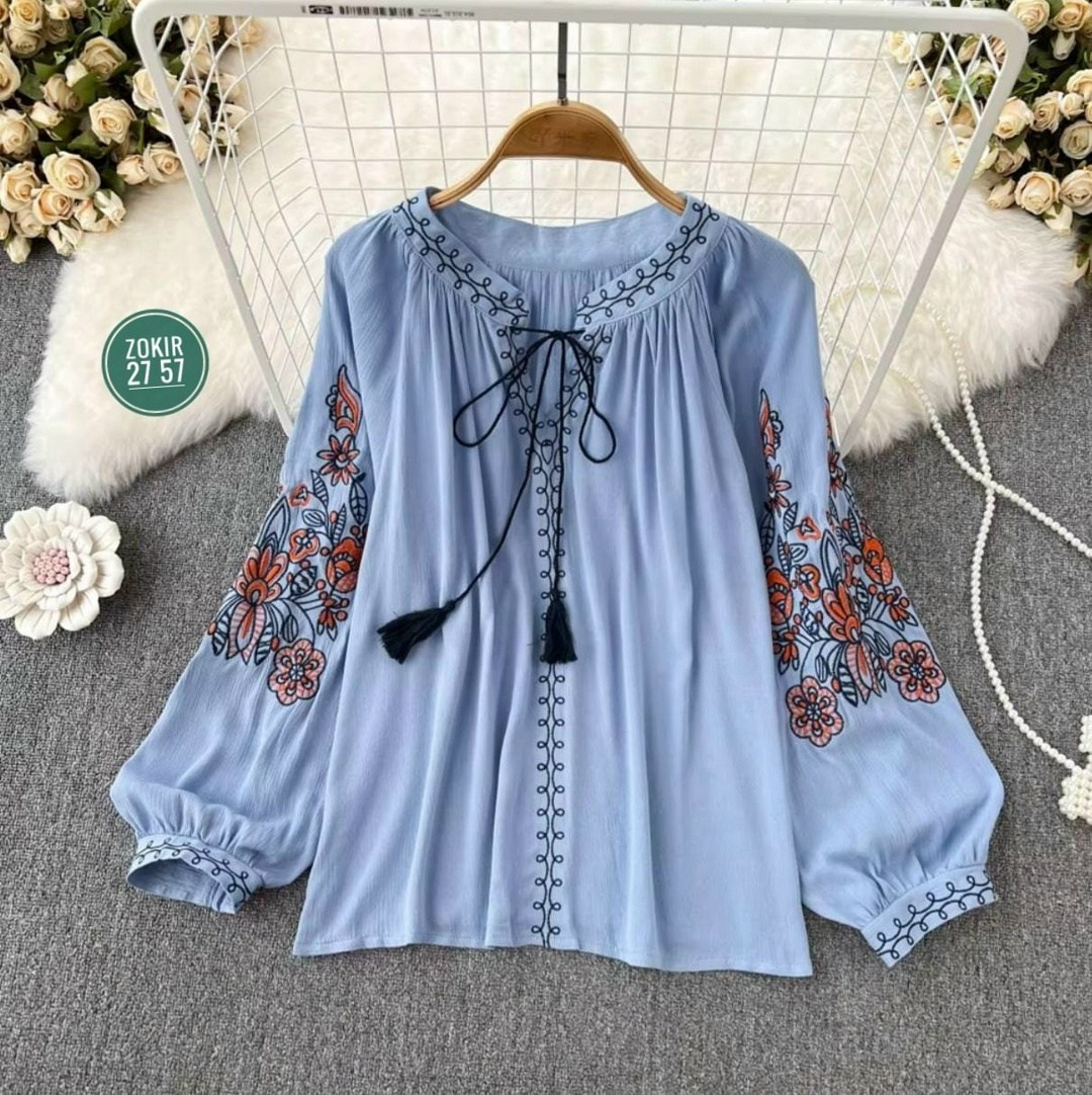 блузка в стиле бохо,женская блузка с вышивкой,блузка с вышивкой,блузка винтажная,блузка бохо