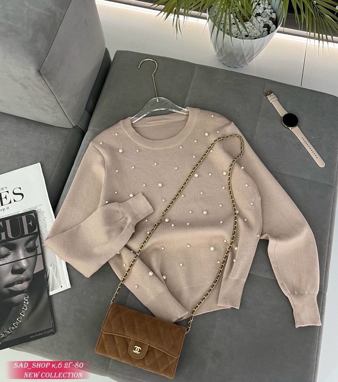 женская кофта,стильная кофта,свитер с жемчужинами,джемпер с бусинами,кофта свитер женский