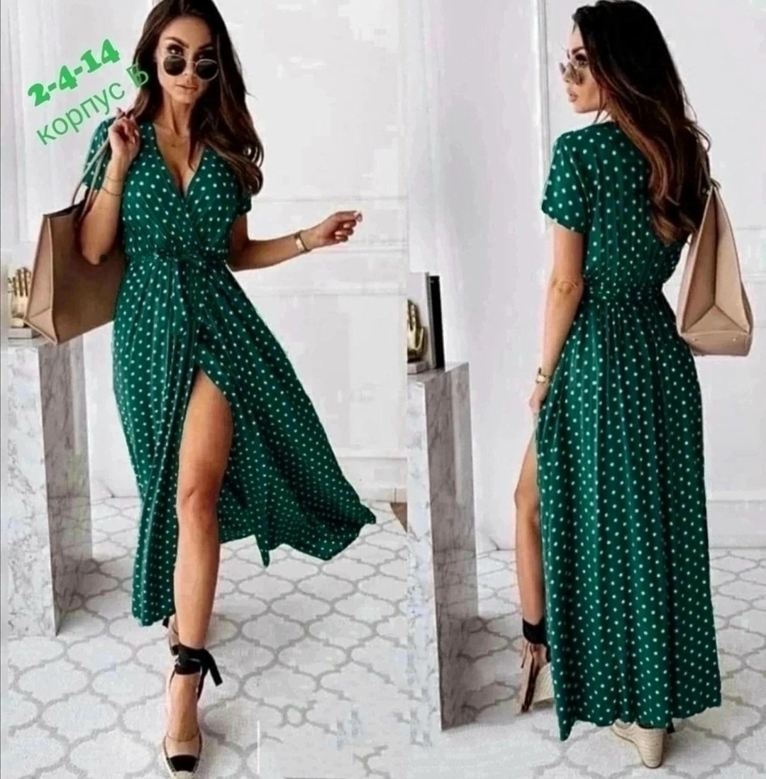 платье женская,платье летнее,платье длинное,длинное платье в горошек,платье летнее женское