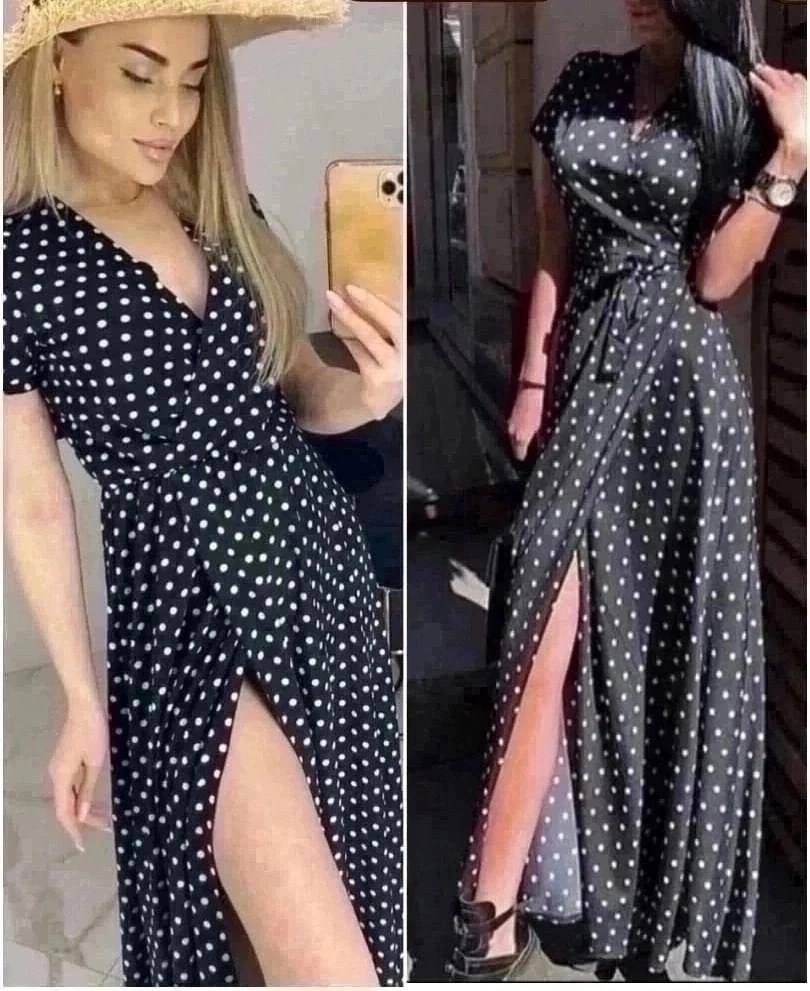 платье женская,платье летнее,платье длинное,длинное платье в горошек,платье летнее женское