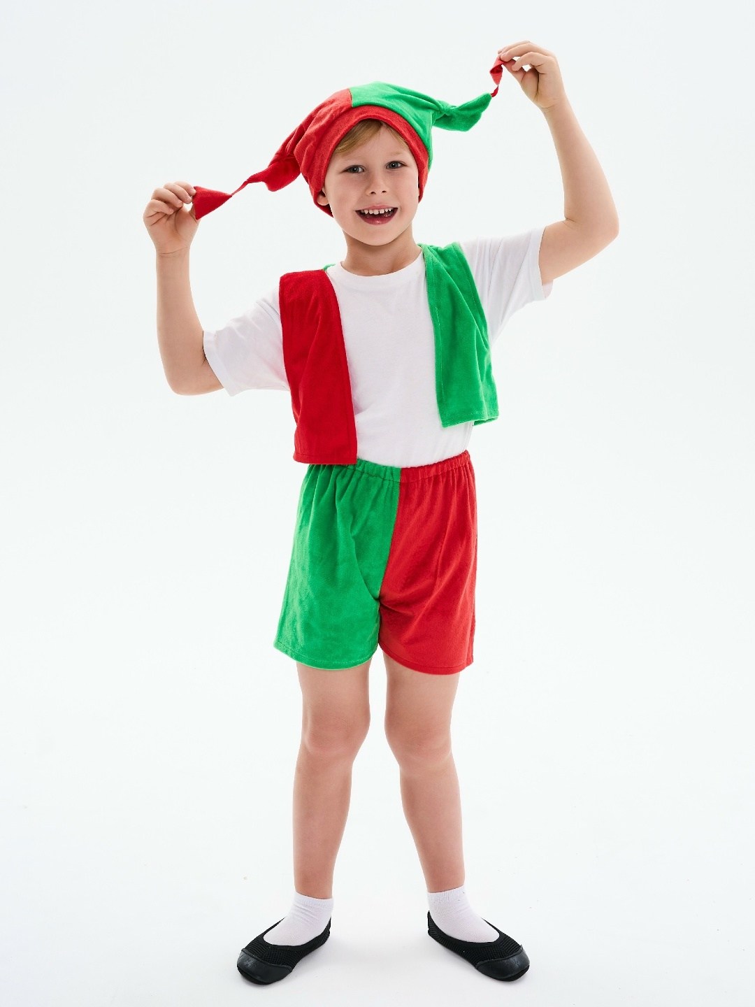карнавальный костюм гном тоша,костюм петрушки для мальчика на новый год,карнавальный детский костюм гнома трикотаж,костюм петрушки детский,карнавальный костюм гном