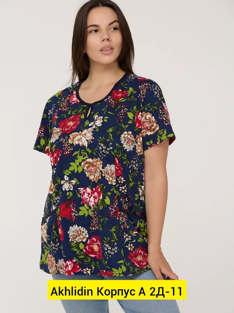 блузка женская большие размеры,блузка туника,блуза svesta, размер 62, синий,блуза,блуза женская