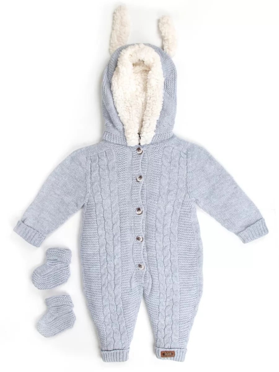 вязаный комбинезон для новорожденных с капюшоном,вязаные комбинезоны для новорожденных,комбинезон вязаный для новорожденного,комбинезон вязаный,вязаный теплый комбинезон для малыша