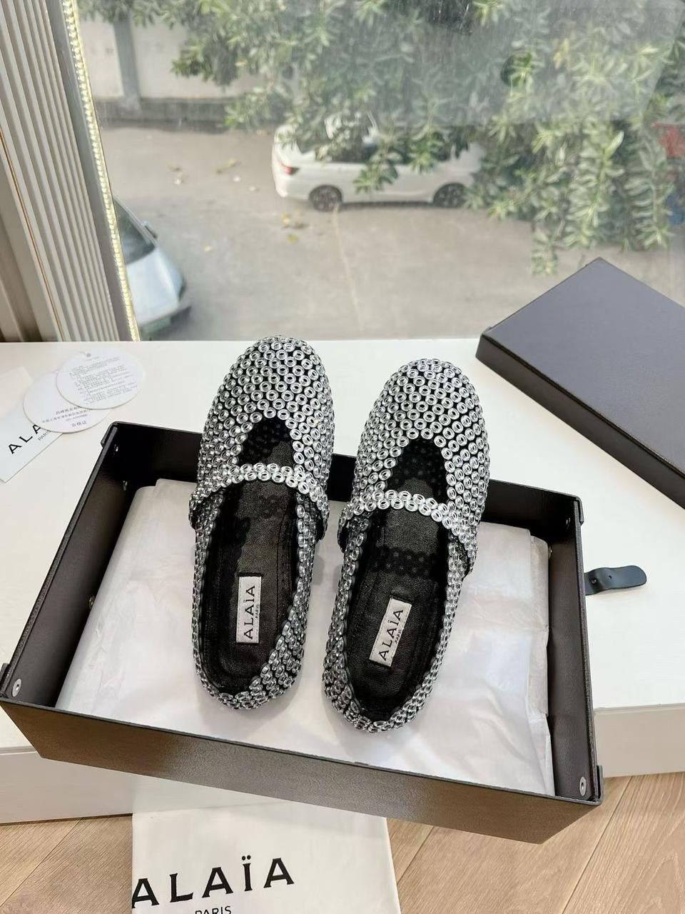 ,балетки alaia, женская,женские балетки,брендовые туфли