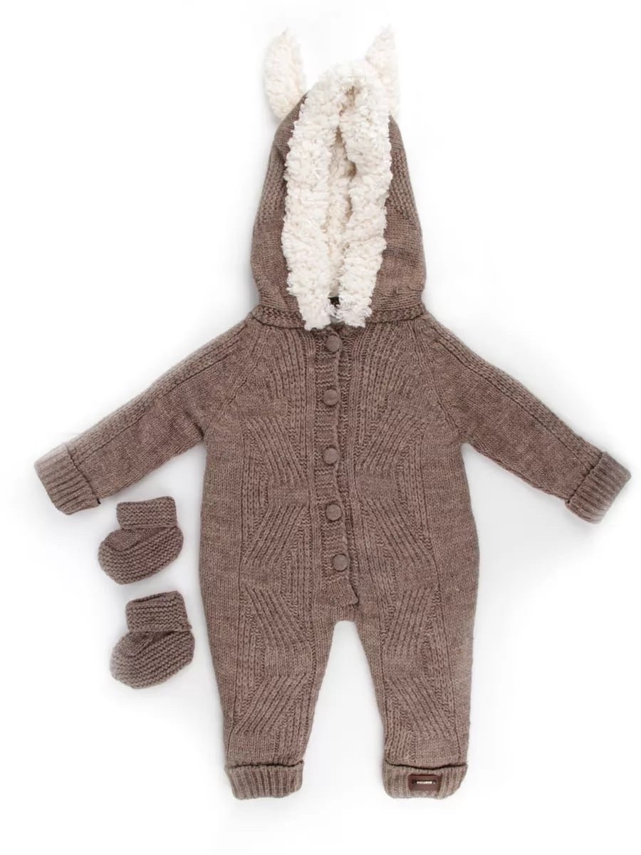 вязаный комбинезон для новорожденных с капюшоном,вязаные комбинезоны для новорожденных,комбинезон вязаный для новорожденного,комбинезон вязаный,вязаный теплый комбинезон для малыша