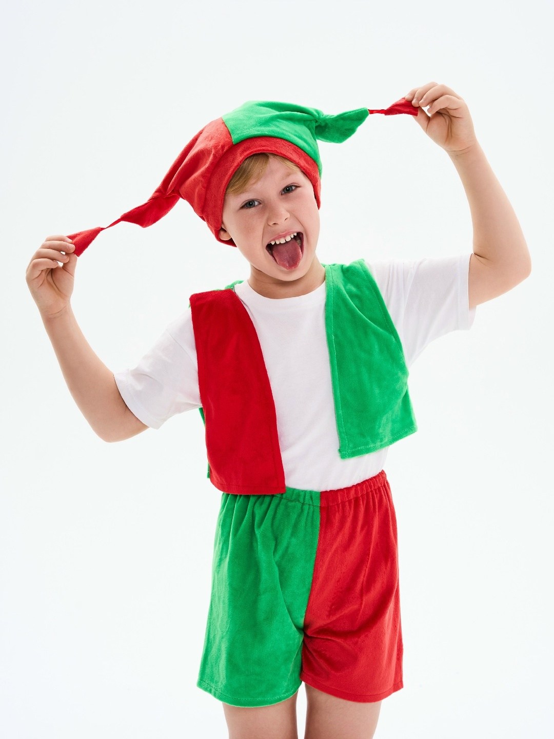 карнавальный костюм гном тоша,костюм петрушки для мальчика на новый год,карнавальный детский костюм гнома трикотаж,костюм петрушки детский,карнавальный костюм гном