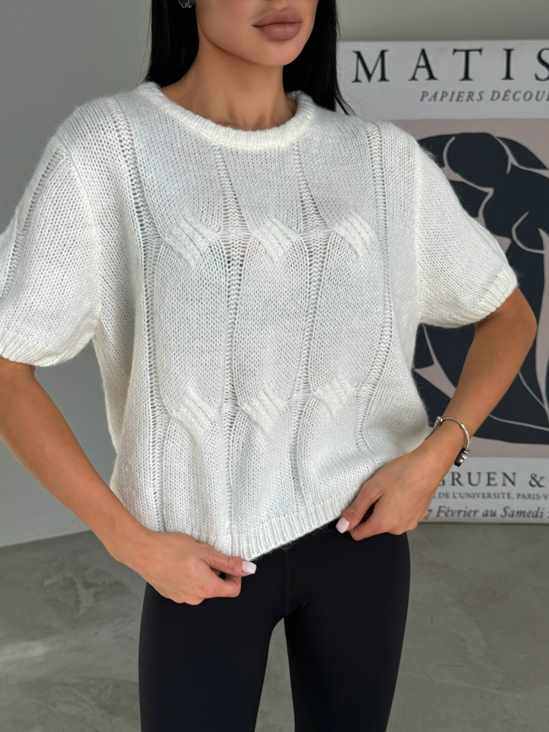 джемпер молочный,свитера вязаные,стильный джемпер,вязаная кофта,кофта женская