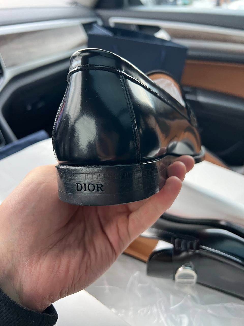 лоферы dior,,мужские лоферы,кожаные лоферы,лакированные лоферы