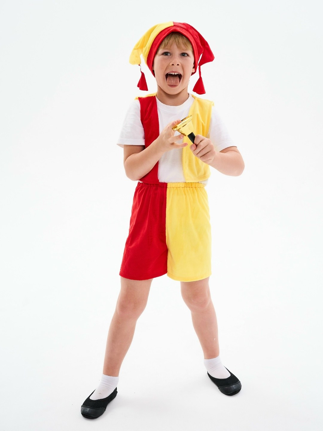 карнавальный костюм скоморох,костюм петрушки скомороха батик,костюм скоморох,карнавалия костюм петрушки,карнавальный костюм детский скоморох