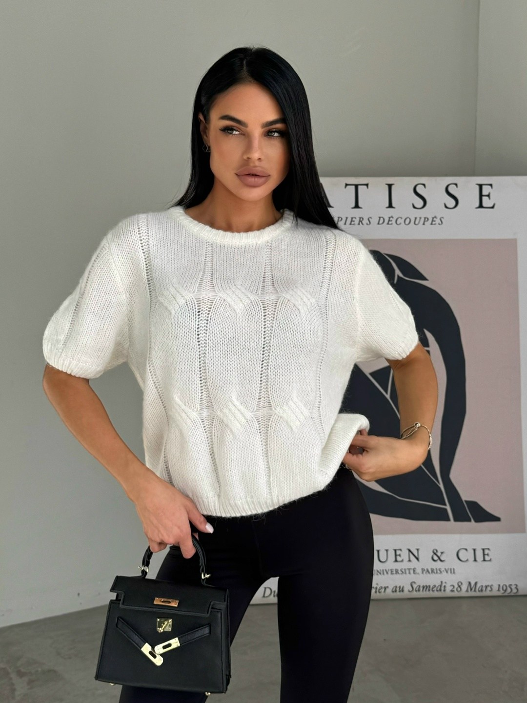 джемпер молочный,свитера вязаные,стильный джемпер,вязаная кофта,кофта женская