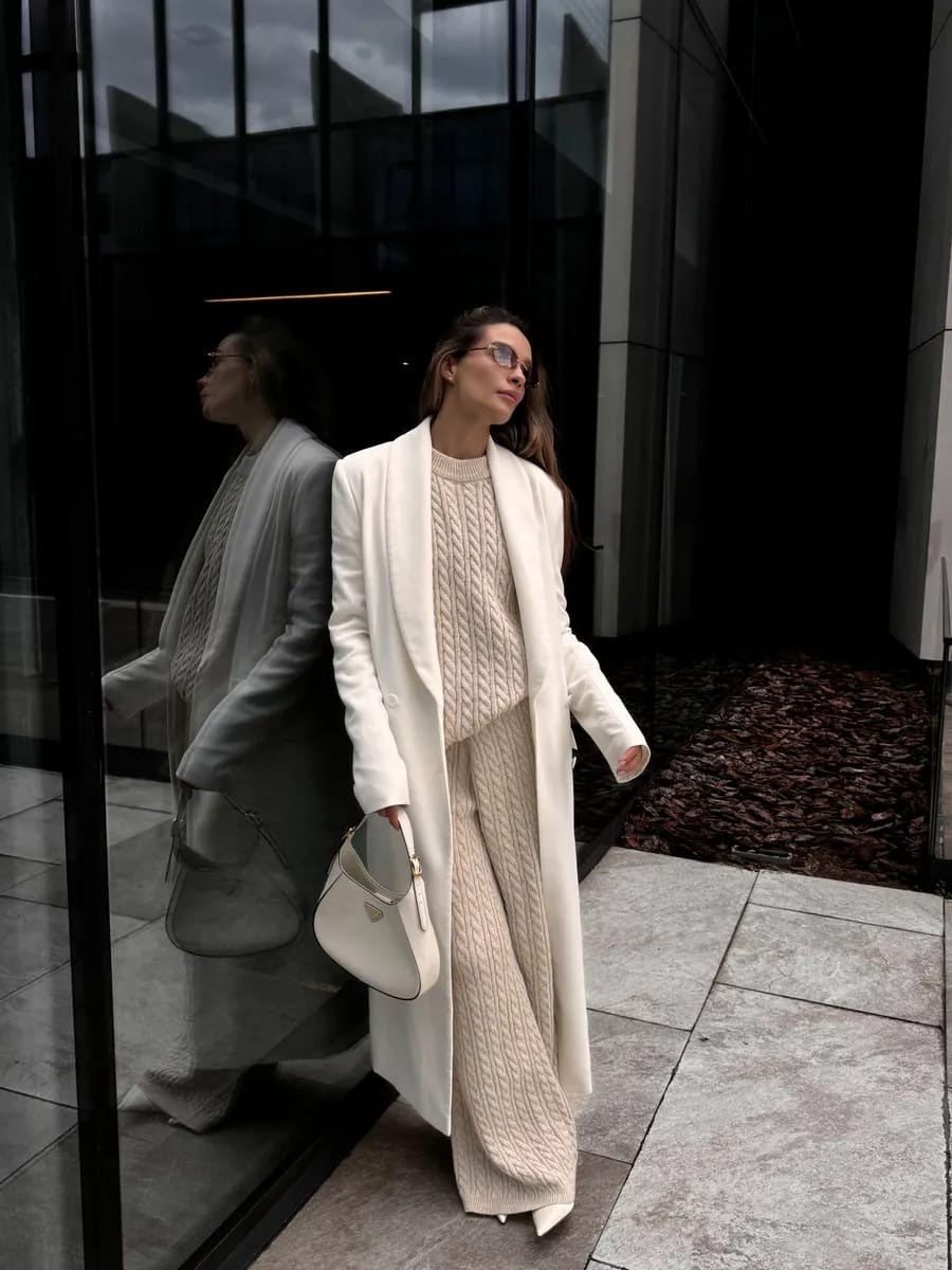 вязаный свитер оверсайз,вязаные брюки,вязаные свитера,модные свитера,костюм трикотажный