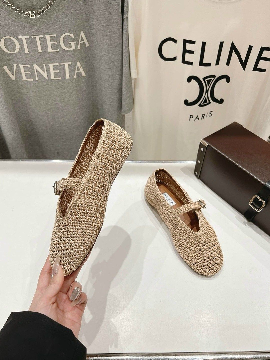 ,alaia балетки,балетки текстильные,женские балетки,женская